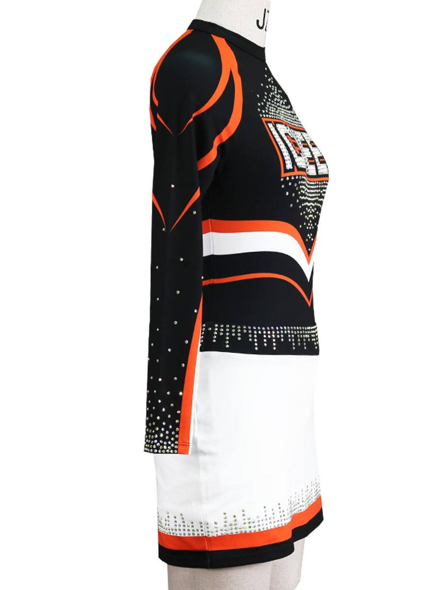 Professional customized men's and women's football baby campus fitness exercise clothing flower ball la la la cheer gymnastics competition group service