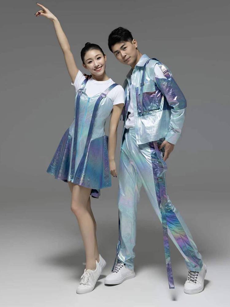 Hangzhou rental happy password men and women Modern Dance Jazz Dance Park Women's Team La Raoming Guoxing Performance Clothing