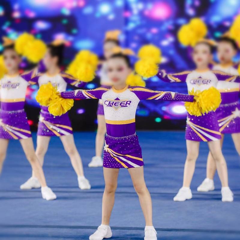 La La team performing clothing girls and children la lam operations, girlfriend group gymnastics sports meeting performance