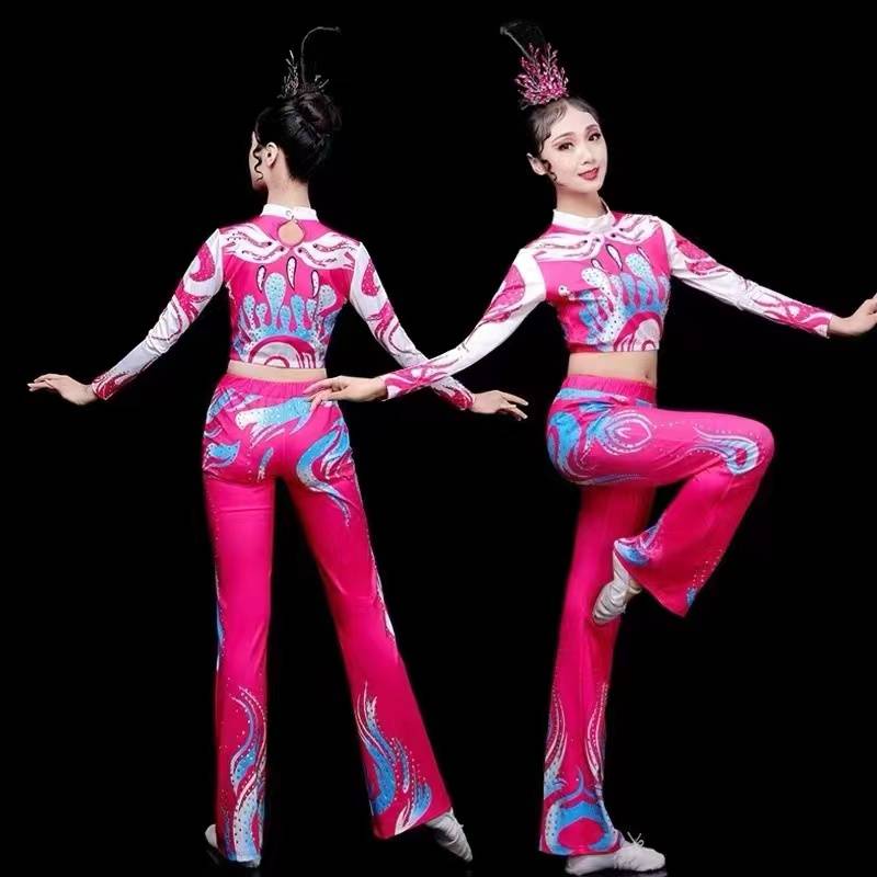 Aesthetic exercise service Athletic competition suit new style cheerleading exercise gymnastics dance clothing set female autumn