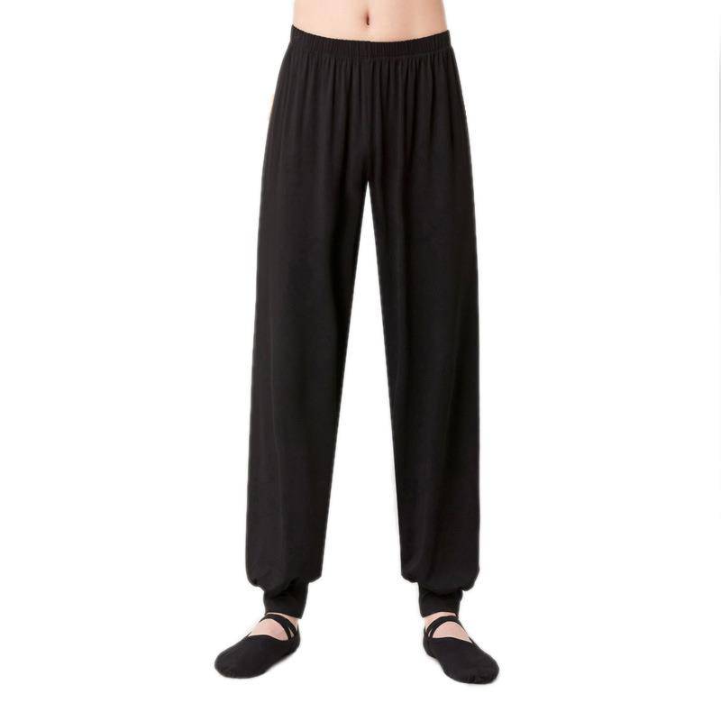 Men's practice pants Black dance pants adults to collect radish pants loose student art test Kenmei fucking pants
