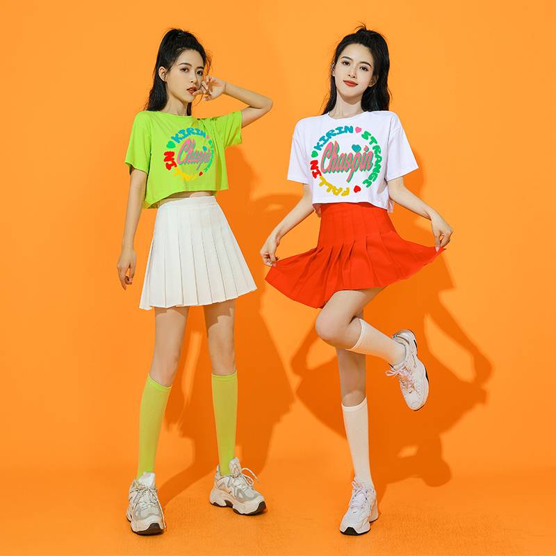 La La team clothing women's group adult middle school student sports meeting Lala team la la la la la showing dance bodybuilding suit