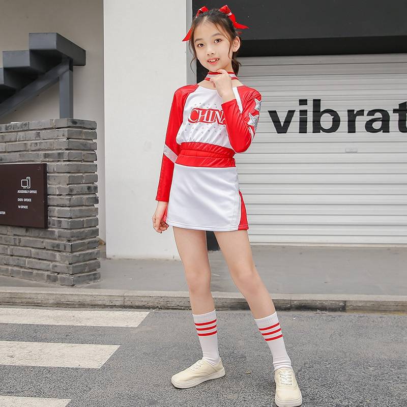 Children La Raid performance service new men's and women's group dance contest clothing gymnastics performance service adult set dance uniforms