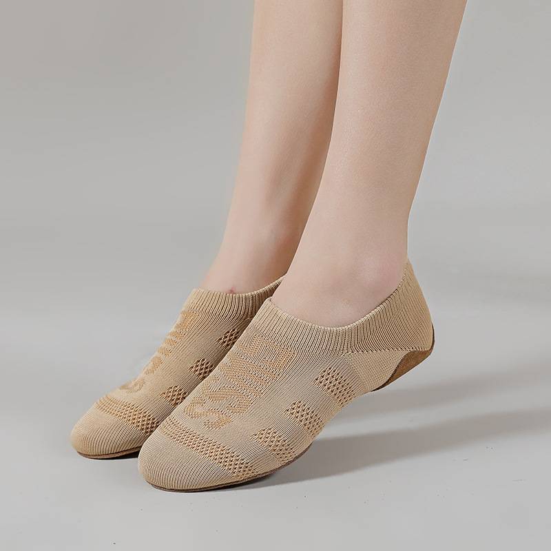 Dance Shoes Female Soft -bottom Teacher Bodybuilding Following Shoes Yoga Jazz adult indoor cheerleading Latin dance anti -slip