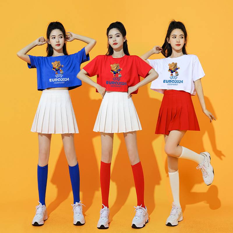 2024 new cheerleading gymnastics dance dance service European world football baby cup adult women's group sexy suit