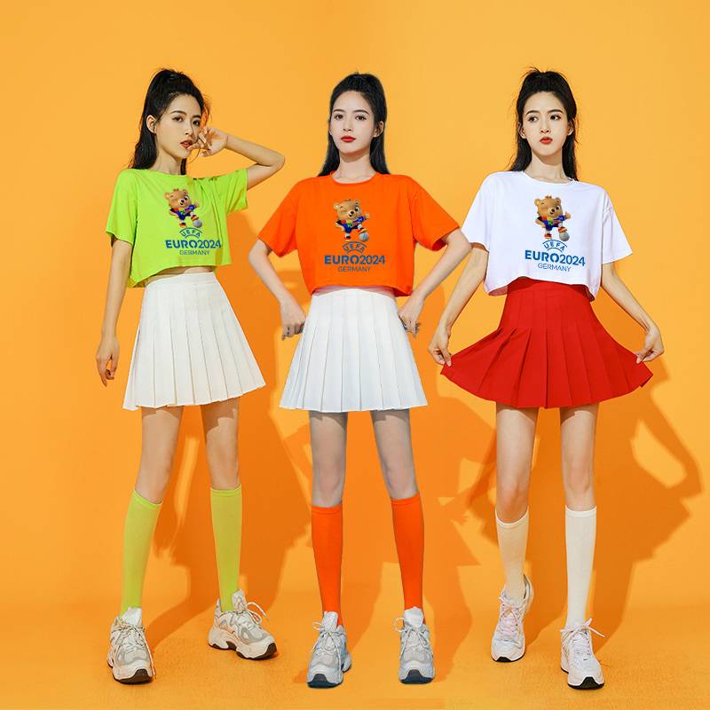 2024 new cheerleading gymnastics dance dance service European world football baby cup adult women's group sexy suit