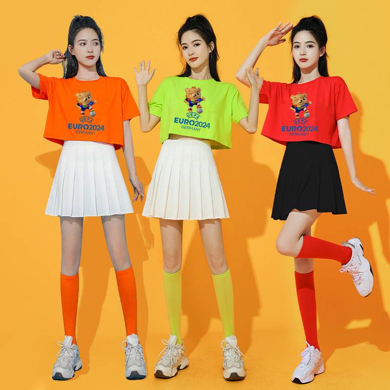 2024 new cheerleading gymnastics dance dance service European world football baby cup adult women's group sexy suit