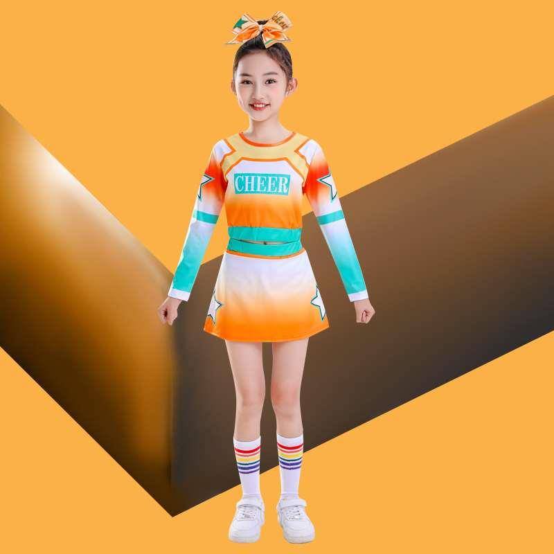 La La team clothing women's group adult middle school student sports meeting Lala team la la la la la showing dance bodybuilding suit