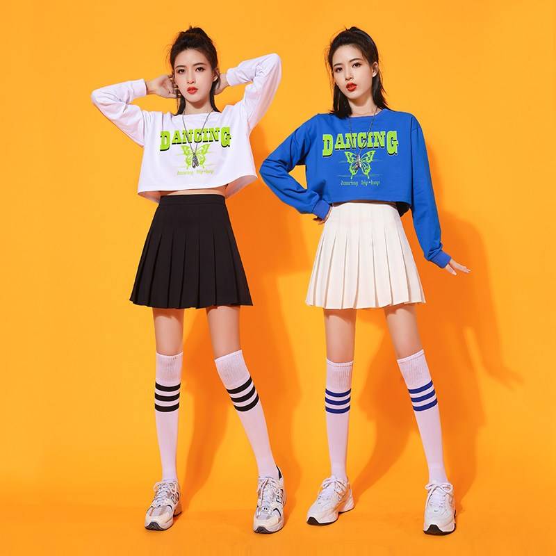 Adult Korean Women's Team La La Team Performance Set Student La La Fuck Exercise Performance Costume Jazz Dance