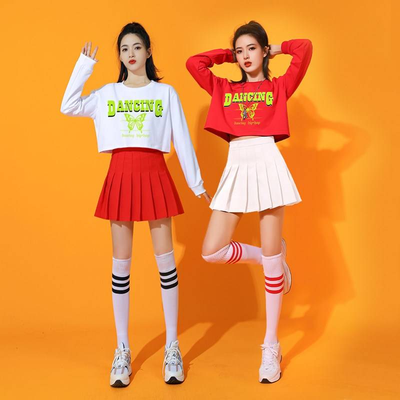 Adult Korean Women's Team La La Team Performance Set Student La La Fuck Exercise Performance Costume Jazz Dance