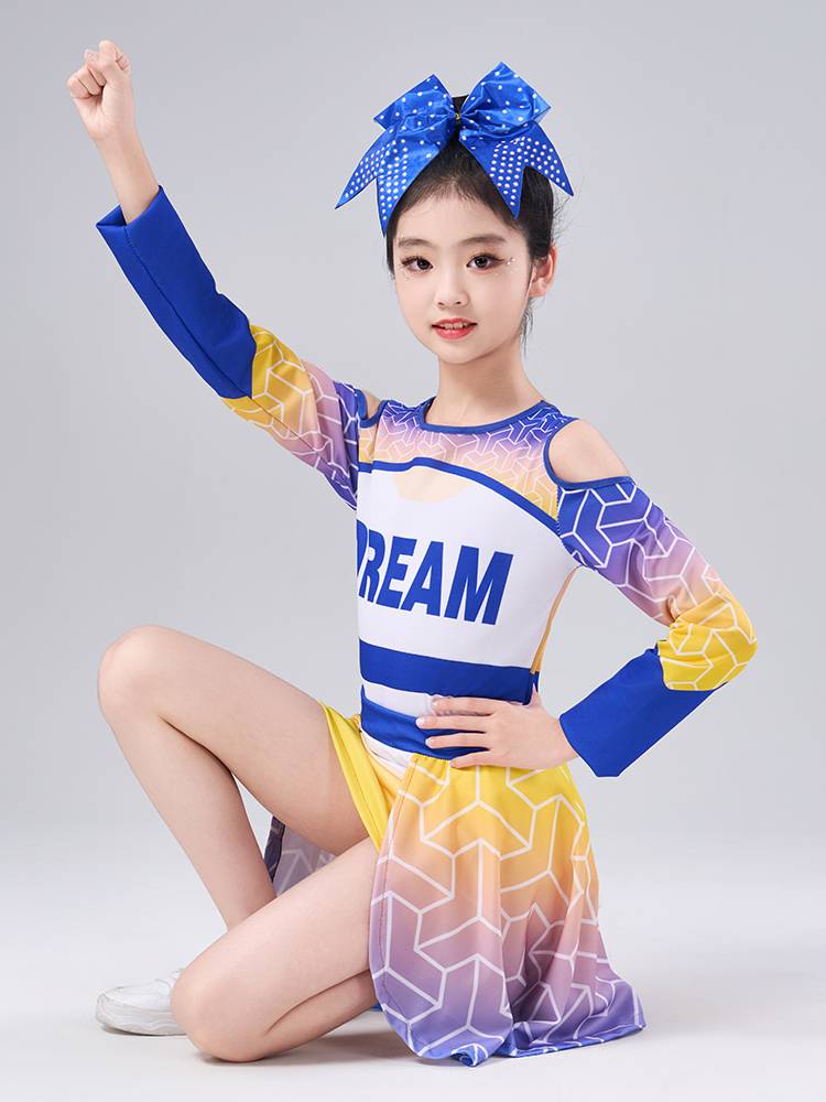 La La Rubing Competition Female Primary and Middle School Student Games La La Team Performance Clothing Children's Dance Performance Service