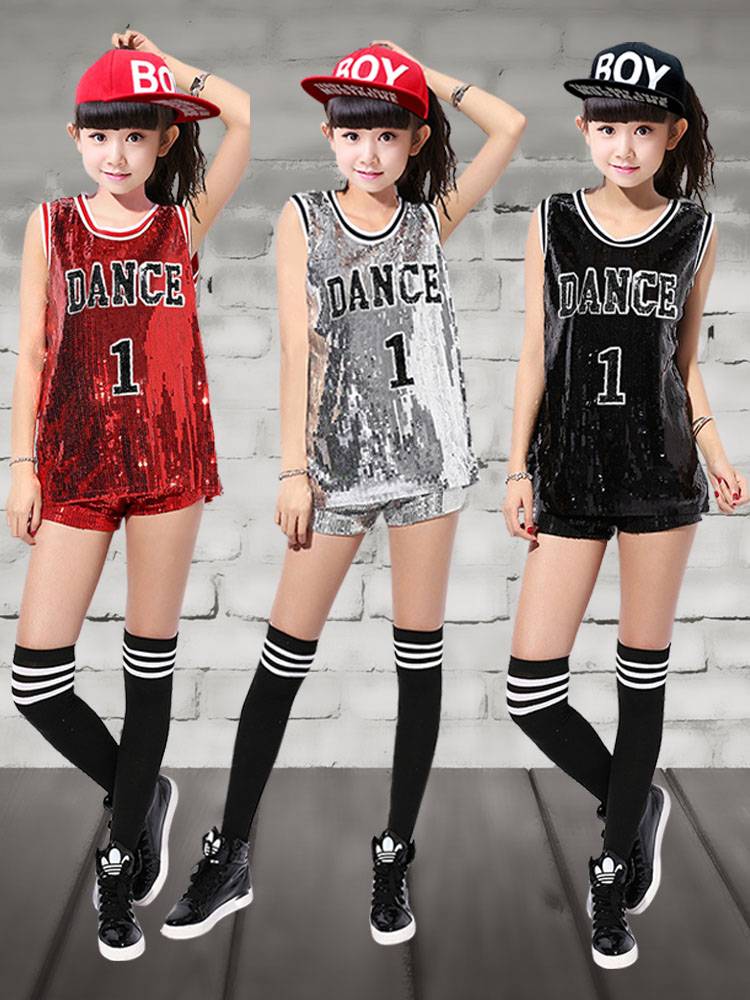 Jazz dance national dance cheerleading team clothing children's choiring group gymnastics set elementary school students cheerleading show