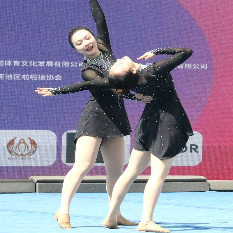 Custom labon performance service Lala team clothing and gym costume set dance service 23 new students female and male