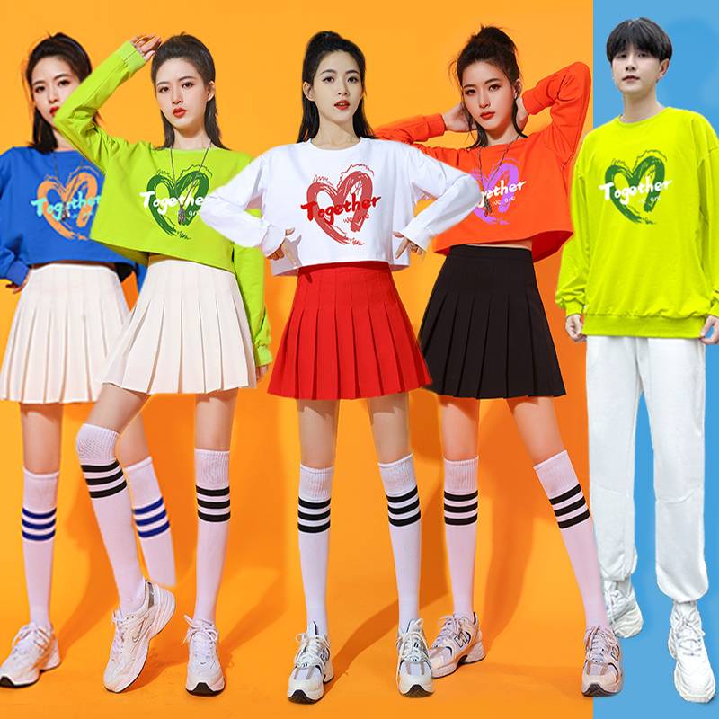 Women's group goninnical set of adult jazz dance show jazz modern dance clothing cheerleading team performance clothes