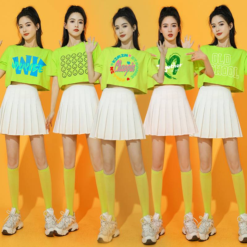Women's group goninnical set of adult jazz dance show jazz modern dance clothing cheerleading team performance clothes