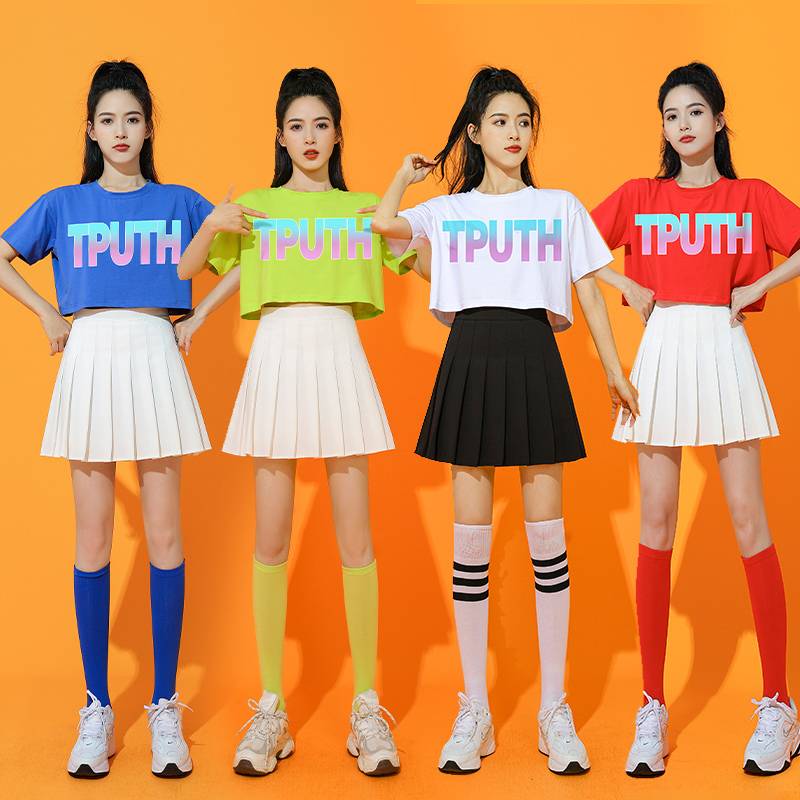 Women's group goninnical set of adult jazz dance show jazz modern dance clothing cheerleading team performance clothes