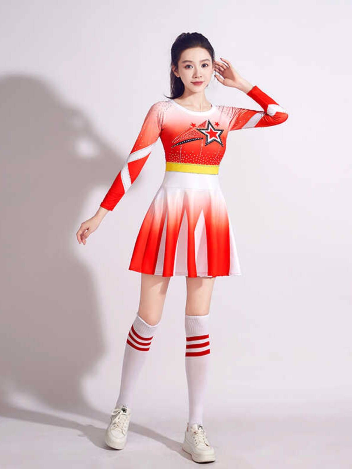 The new cheerleading competition service bodybuilding clothing female adult Lara team performance service sports meeting performance service
