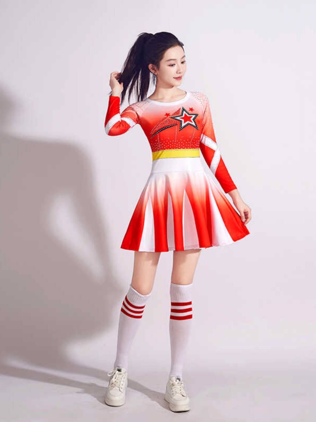 The new cheerleading competition service bodybuilding clothing female adult Lara team performance service sports meeting performance service