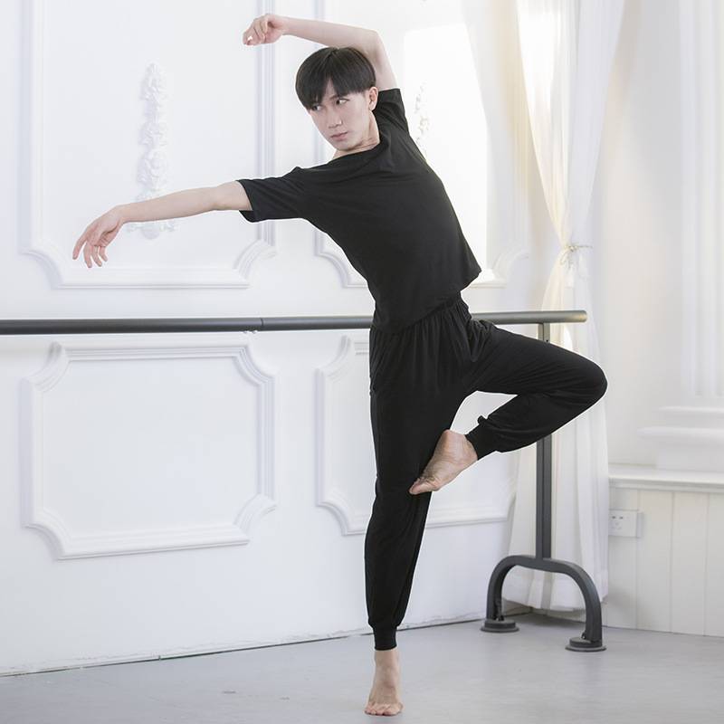Yoga clothing male Modal body practice dance service Latin dance clothes top fitting sportswear fitness operation