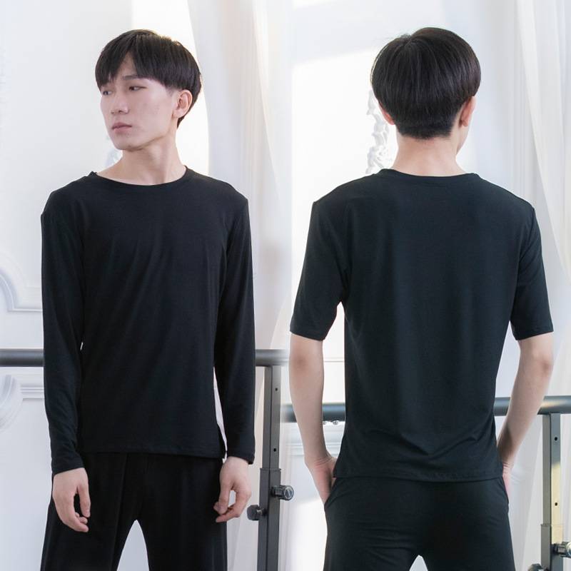 Yoga clothing male Modal body practice dance service Latin dance clothes top fitting sportswear fitness operation