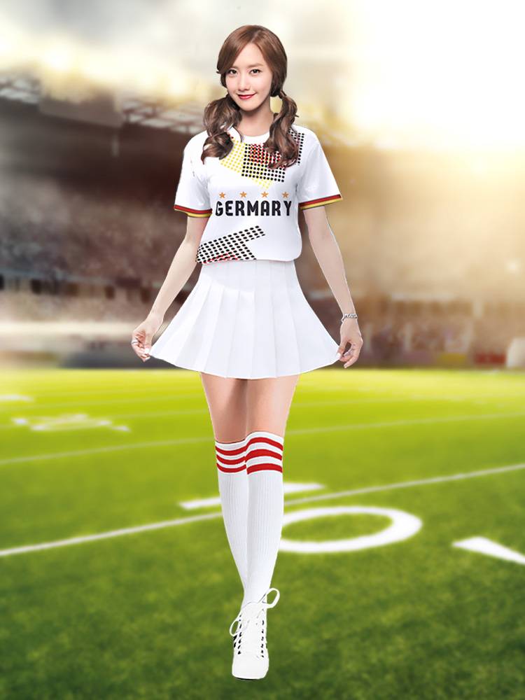 La La Ko Kenju Dance Dance Clothing European World Football Baby Cup Adult Girls Group La La Team Performance Service