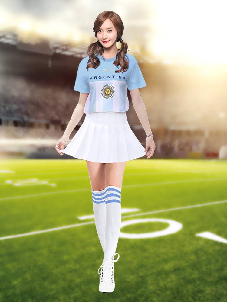 La La Ko Kenju Dance Dance Clothing European World Football Baby Cup Adult Girls Group La La Team Performance Service