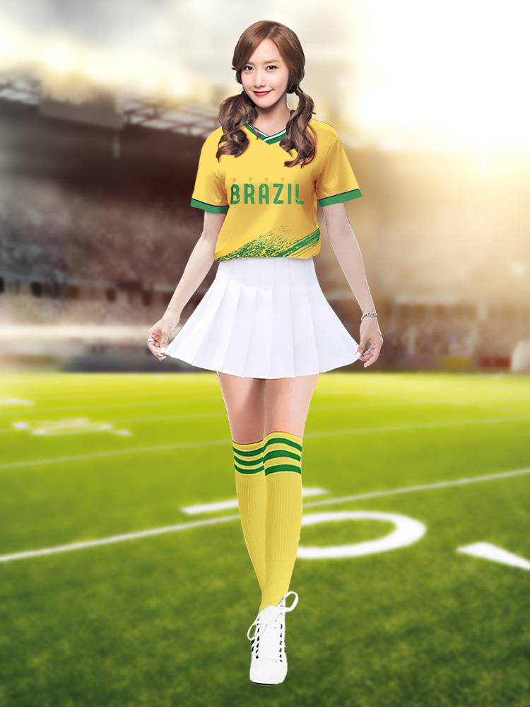 La La Ko Kenju Dance Dance Clothing European World Football Baby Cup Adult Girls Group La La Team Performance Service