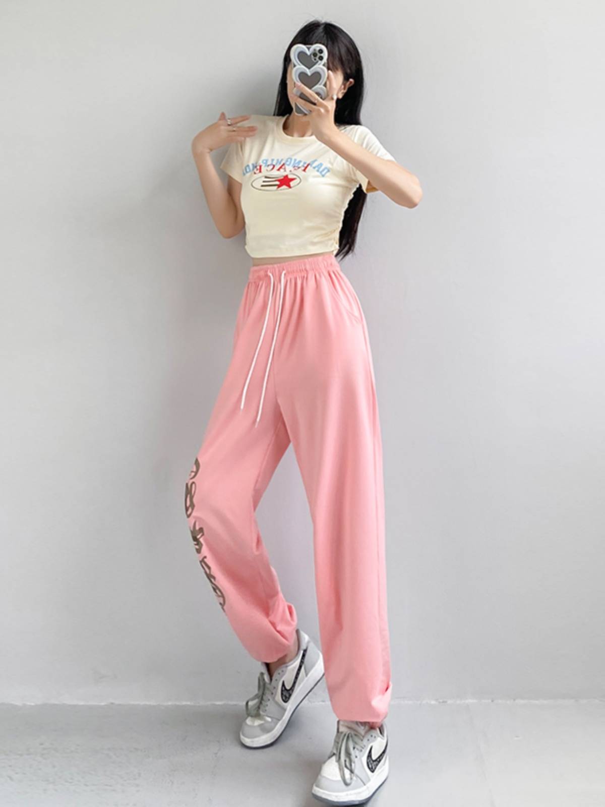 JAZZ hip -hop suit jazz dance performance clothing Korean dance girl group student fitness exercise on clothes dancing pants summer