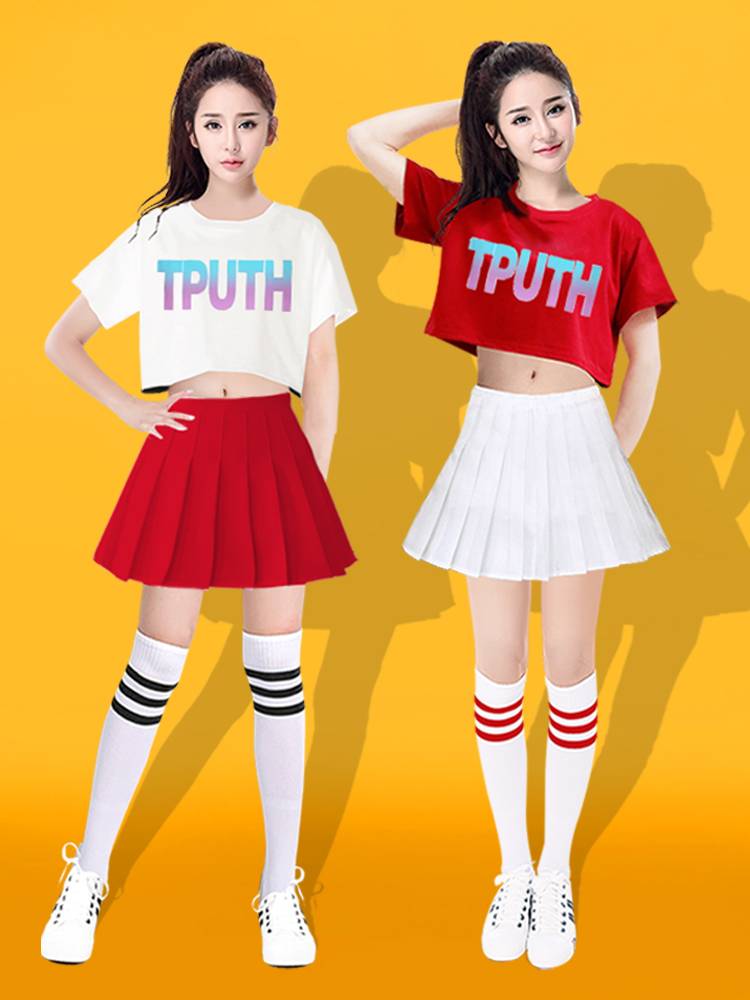 Adult cheerleading team performance service European football baby cup cheerleading cheerleading performance clothing Korean female group