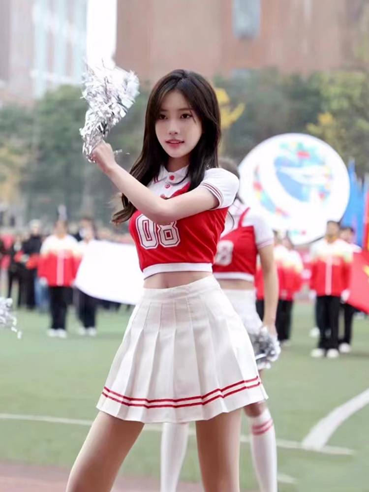 Lara team women's group performance service square dance adult dance performance service cheerleading modern dance student fitness exercise