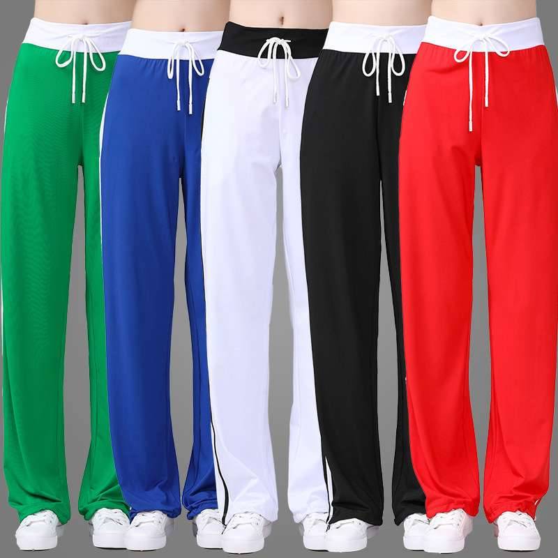Plaza dance service two fast -drying sports high bombs dance pants group La la la la la la la gels, ghost step dance dance pants