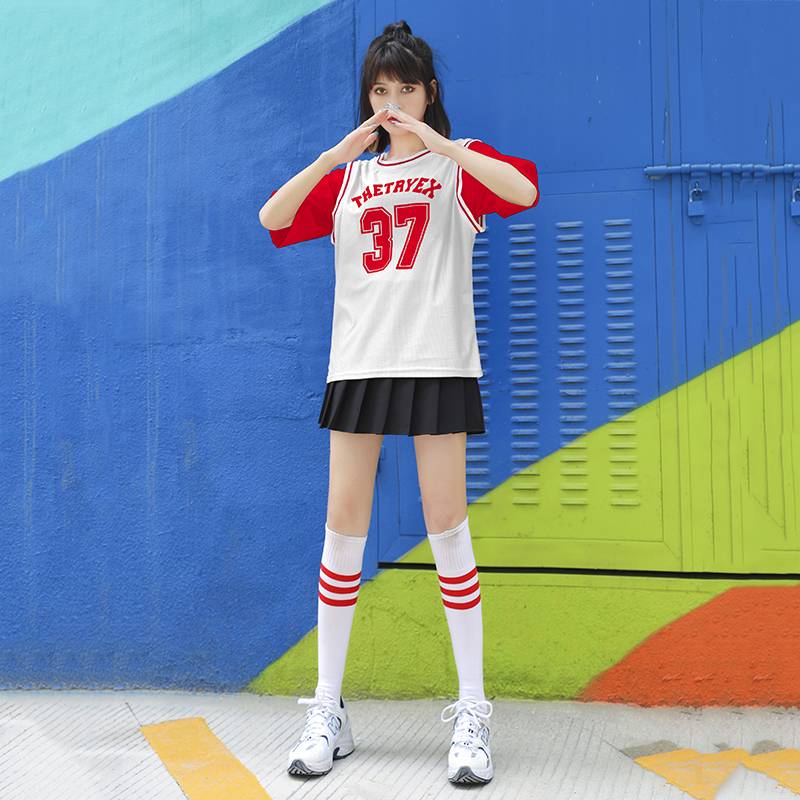 The Korean girls basketball-baby-skirt costume for adult students