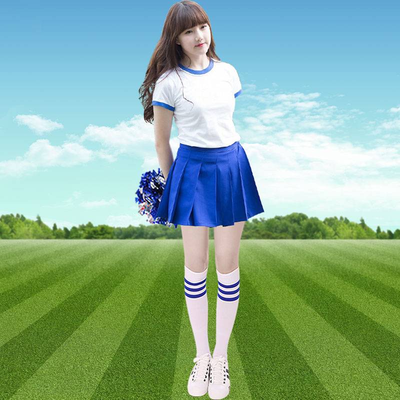 Korean girls' cheerleading, college gymnasium, adult plaza