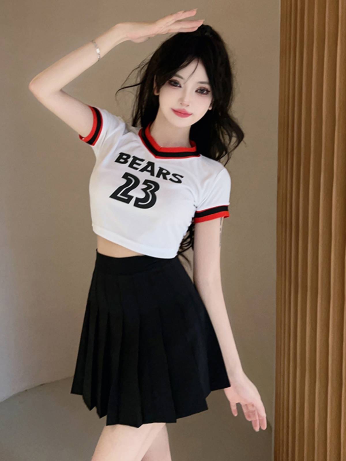 Adult performance jazz dance cheerleading team clothing sports meeting opening ceremony group bodybuilding suit