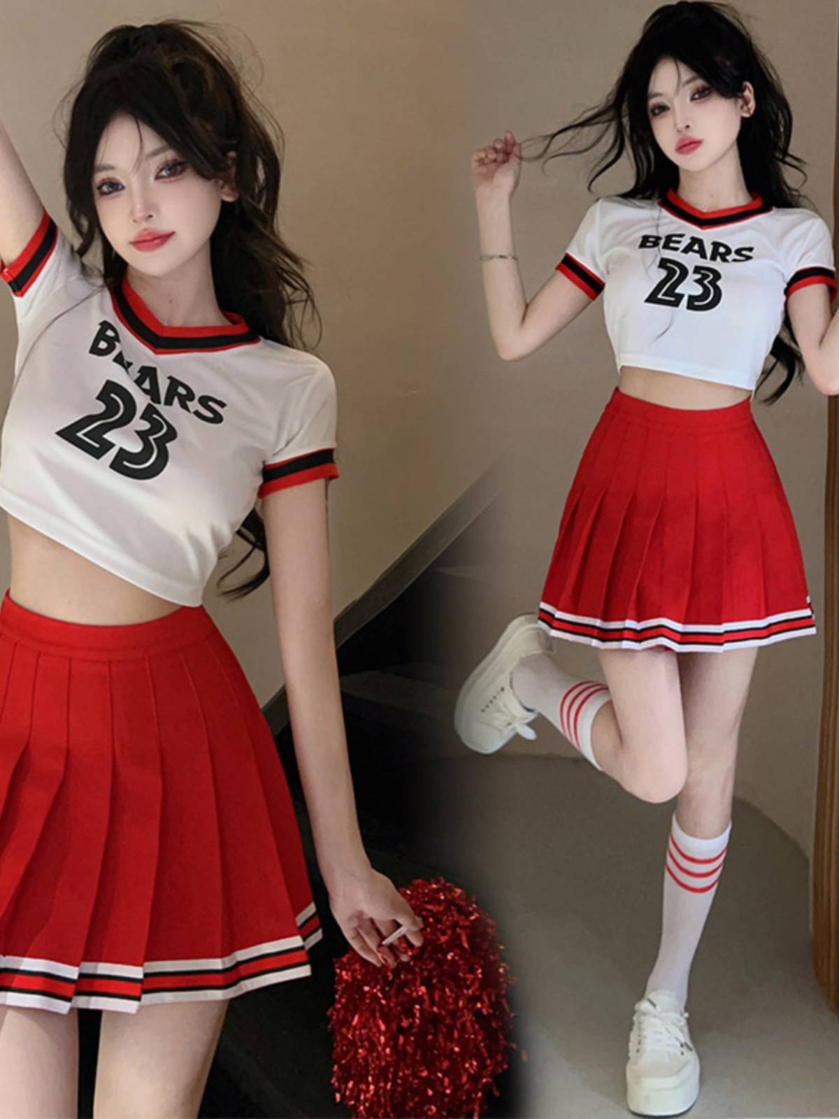 Adult performance jazz dance cheerleading team clothing sports meeting opening ceremony group bodybuilding suit