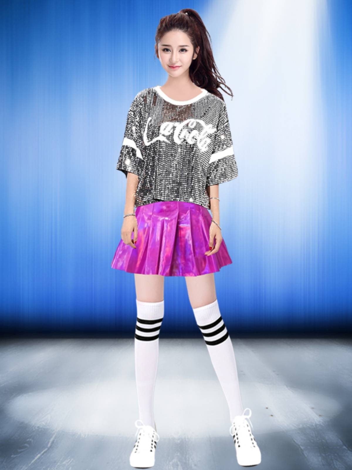 College Student Games La La Ran Dance Club Lara Team Performance Set Funborn Stage Performance Clothing