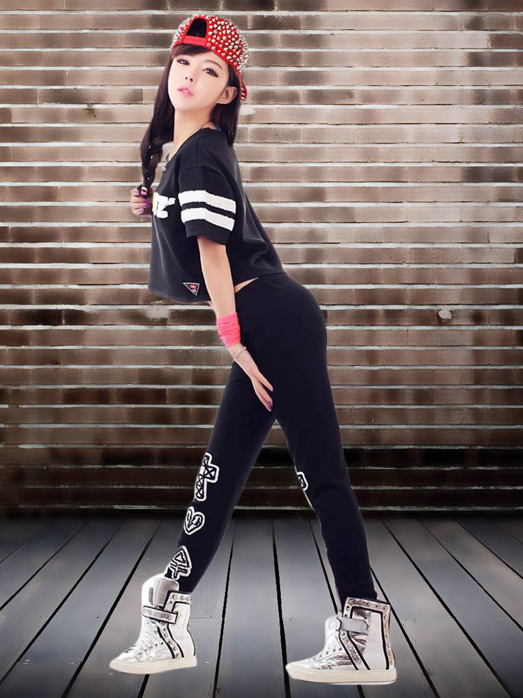 Adult girl cheerleading cheerleading dance performance service Korean girl hip -hop hip -hop jazz jazz dance