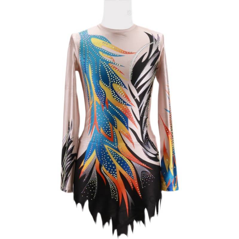 Professional art test performance art gymnastics competition clothing manufacturer custom jazz