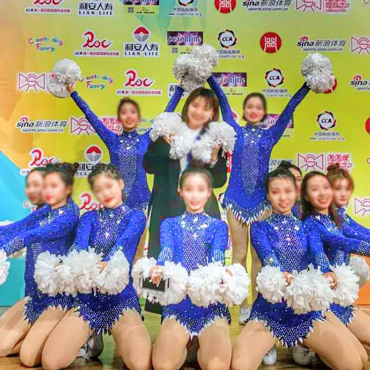 Customized children's bodybuilding exercise competitive gymnastics clothing cheerleading competition uniform games Lara team clothing
