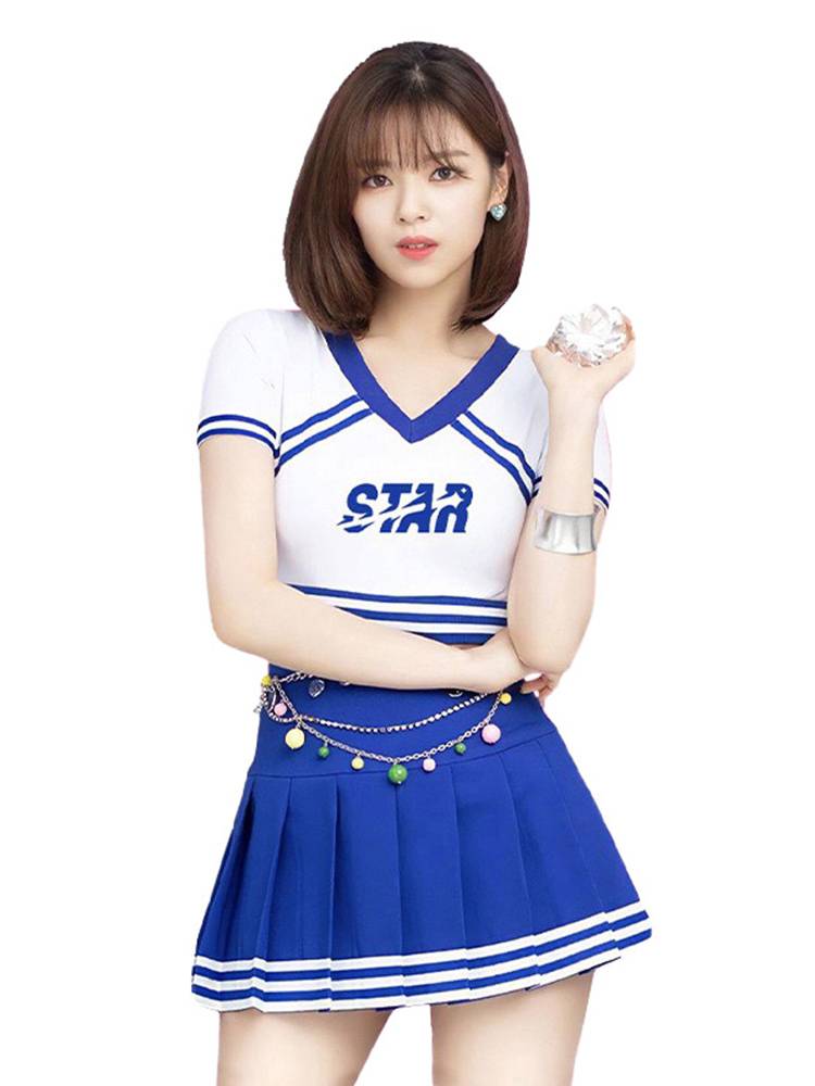 La La team clothing women's group adult football baby Lala cheerleading song performance dance bodybuilding suit