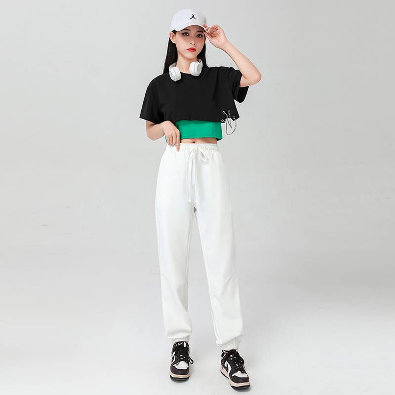 The new Jazz Dance clothing men's and women adult students la la la cheaper bodybuilding dancing sports Zunba dance performance service summer