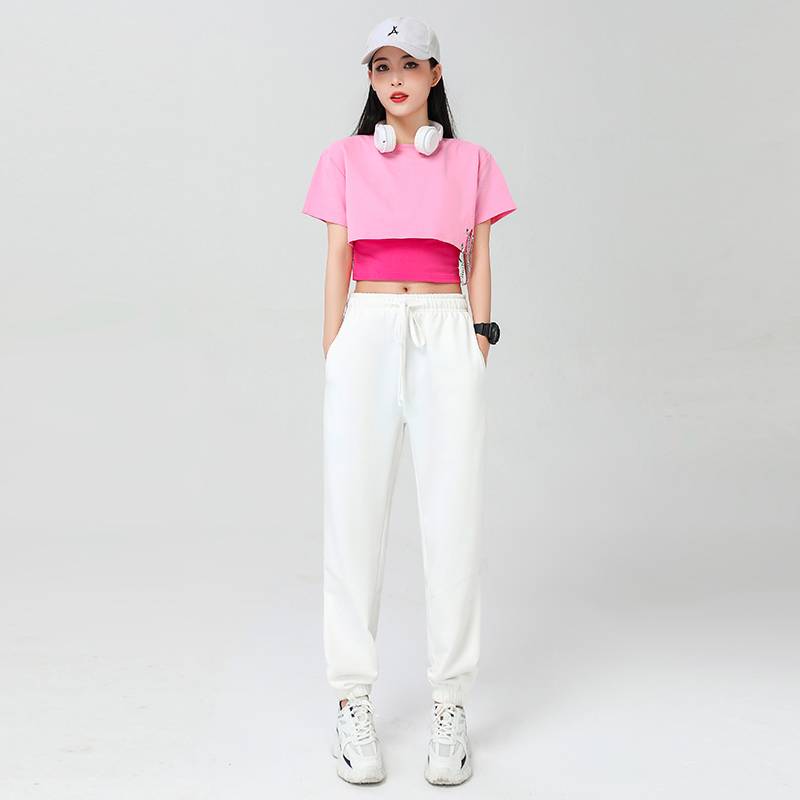 The new Jazz Dance clothing men's and women adult students la la la cheaper bodybuilding dancing sports Zunba dance performance service summer