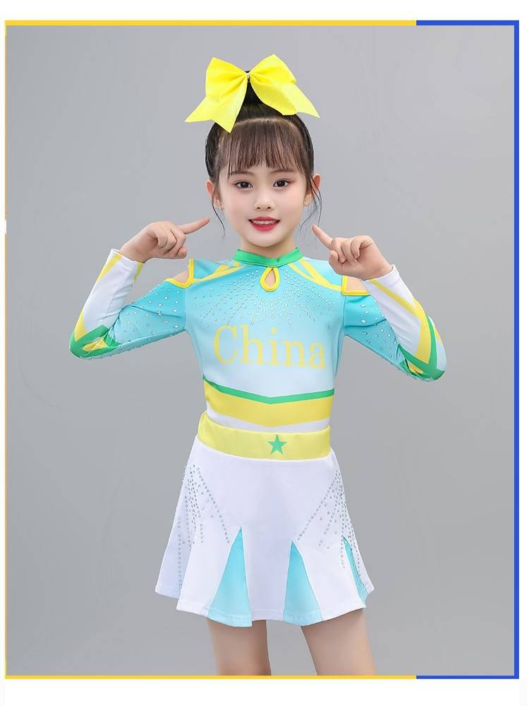 Children La La Fuck Fuck Fuck Costume Primary and Middle School Student Games Performance Services Group Competitive Gymnast Dance Services