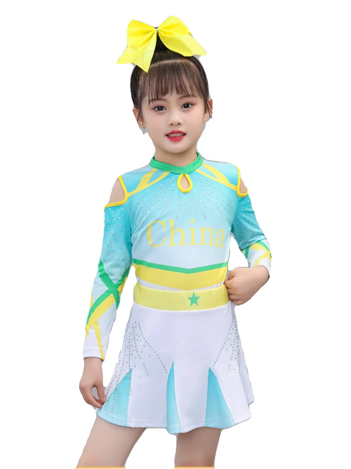Children La La Fuck Fuck Fuck Costume Primary and Middle School Student Games Performance Services Group Competitive Gymnast Dance Services