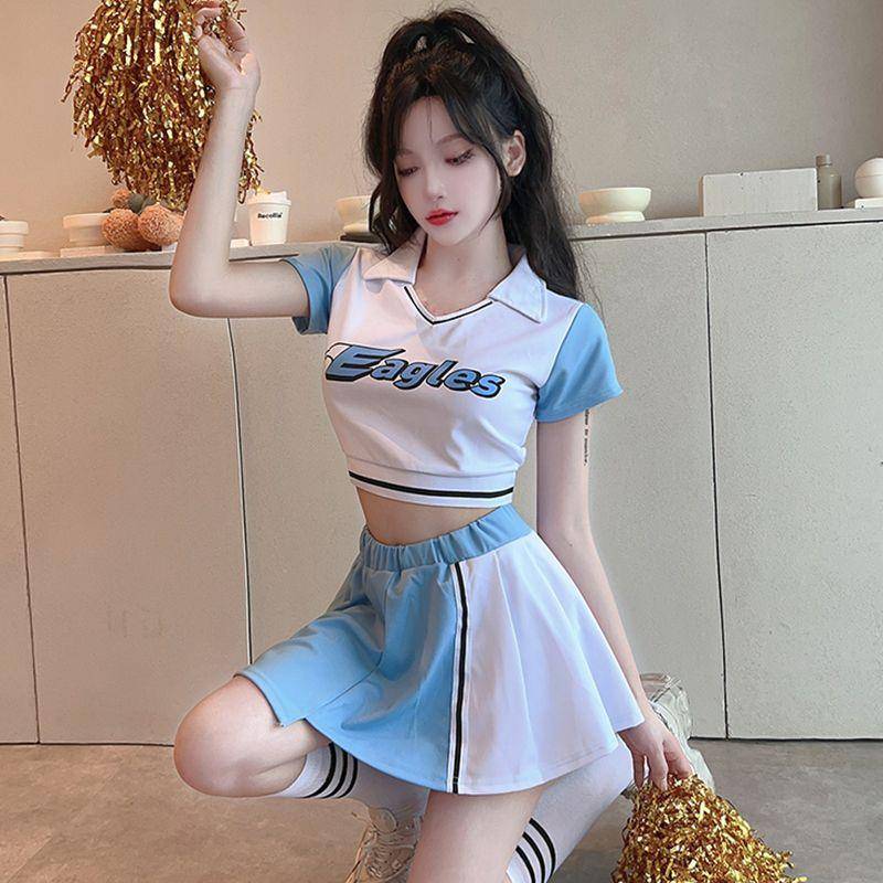 La La team clothing women's group adult football baby Lala cheerleading song performance dance bodybuilding suit