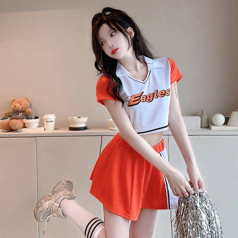 La La team clothing women's group adult football baby Lala cheerleading song performance dance bodybuilding suit