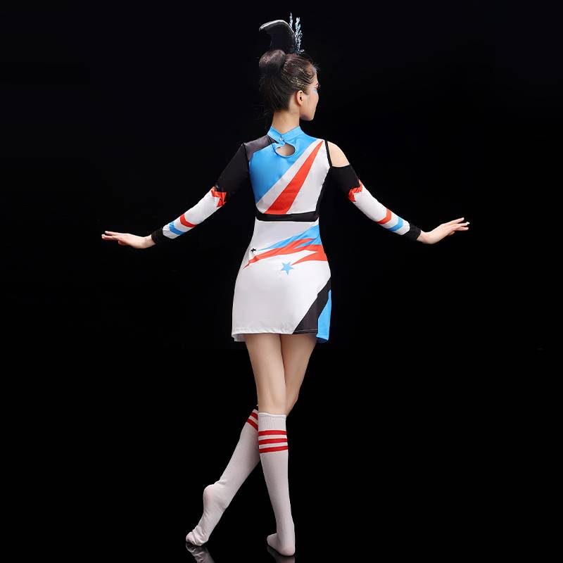 Lara team clothing female student la la la fucan fitness exercise party dance set competition contest performance show