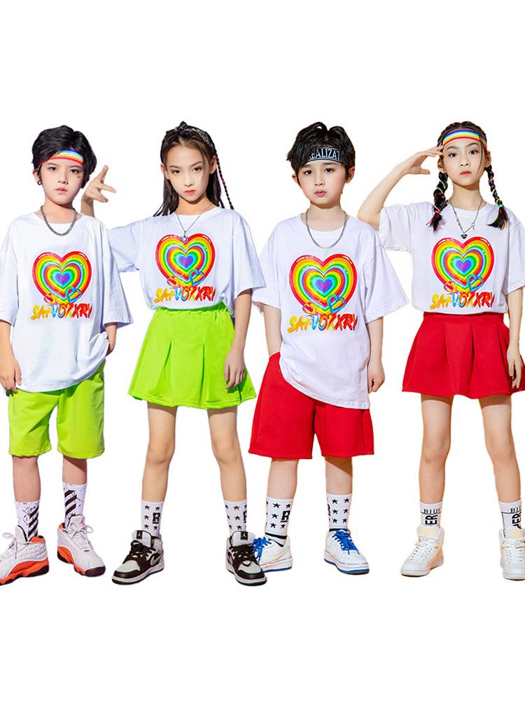 Children's cheerleading team, student la la la fucking sports meeting dance men's and women's goninnis performance service modern dance