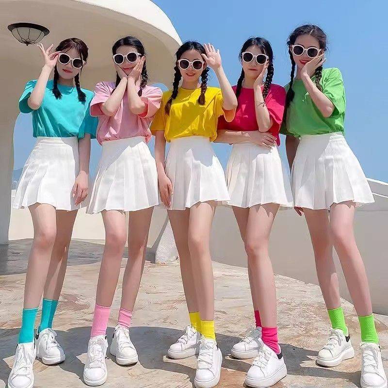 The Korean troupe stage dress, a candy-coloured dress suit for college students, and a spa cheerleader