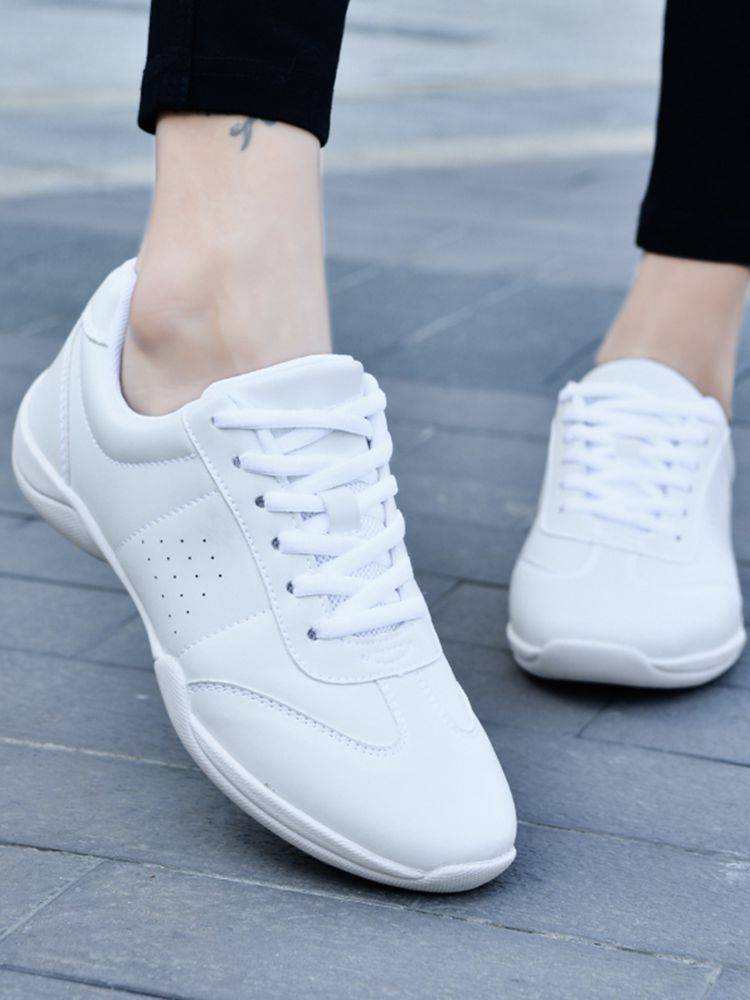 Yingrui Athletic Bodybuilding Shoes White Men and Women Same Dance Shoes Training Performance Devitice La La Fuck Shoes Summer